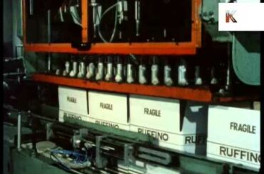 Late 1970s, Early 1980s, Italy, Wine Bottling, Archive Footage