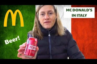 Eating McDonald's ITALY | They have BEER!