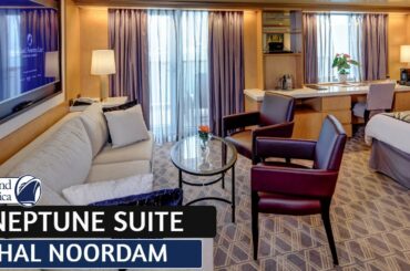 HAL Noordam | Neptune Suite Walkthrough Tour & Review 4K | Holland America Cruise Line