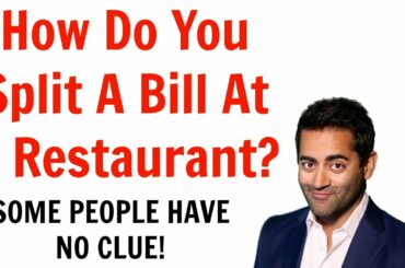 How to split a bill at a restaurant