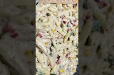 White Sauce Pasta | Indian style white sauce pasta #shorts   #short