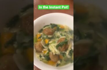 How to Make Italian Wedding Soup in the Instant Pot A Dairy Free, Vegan, Plant Based Recipe #shorts