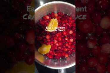 Very Easy Cranberry Sauce with Oranges (3 ingredients) Italian Recipe