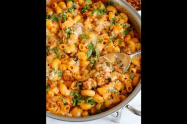 One Pot White Creamy Chicken Pasta by Short Recipes | Pasta Recipes