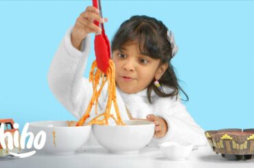 Kids Try Popular Foods from India, Italy and the U.S. | Kids Try | HiHo Kids