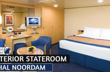 HAL Noordam | Standard Interior Stateroom Walkthrough Tour & Review 4K | Holland America Cruise Line