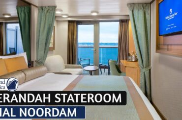 HAL Noordam | Verandah Stateroom Walkthrough Tour & Review 4K | Holland America Cruise Line