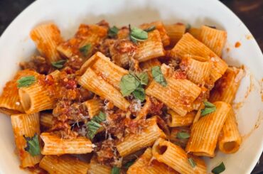 Rigatoni with Sausage Ragù