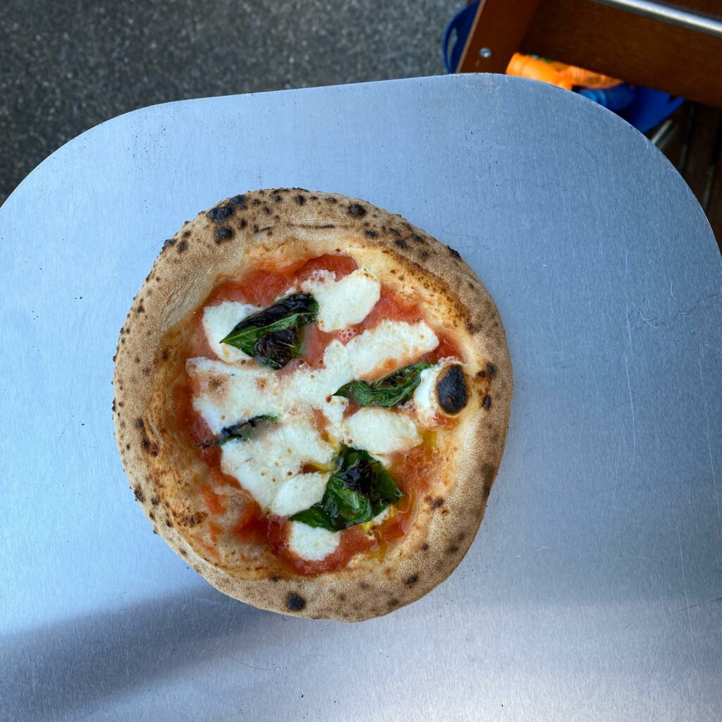 Mini pizza for the mini human (recipe in comments)