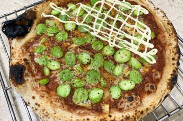 I just did petai pizza, half with kewpie mayo, loved it.