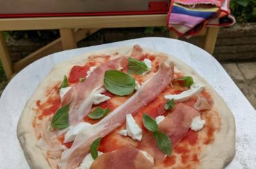 First ever pizza in the wood fired oven