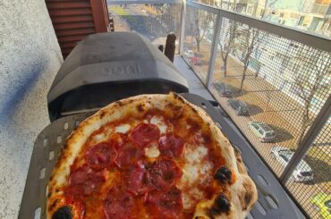 Biga Margharita with Croatian sausage.