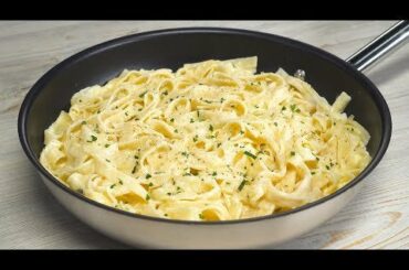 Delicious Dinner in 15 Minutes! Alfredo Fettuccine. Recipe by Always Yummy!