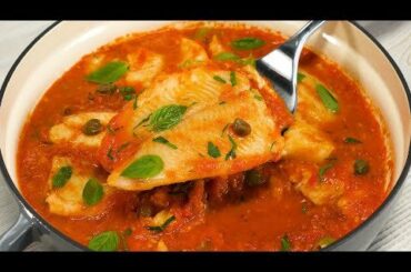 Pesce Alla Puttanesca – FISH PUTTANESCA | Cod Fish in Puttanesca Sauce. Recipe by Always Yummy!
