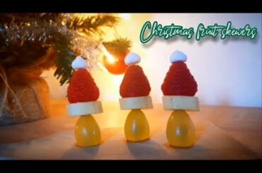 GRINCH KABOBS - HEALTHY CHRISTMAS APPETIZER