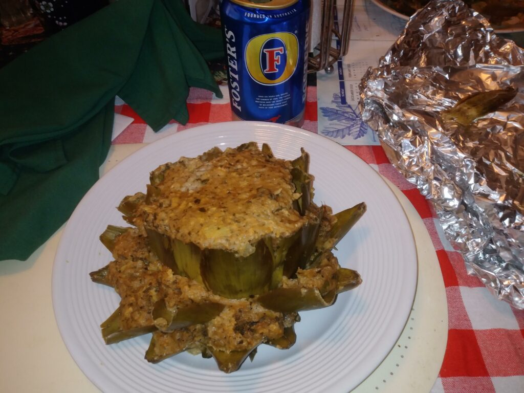 stuffed artichoke [homemade]