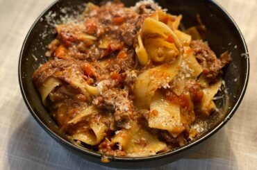 Oxtail Ragù on Parpadelle.