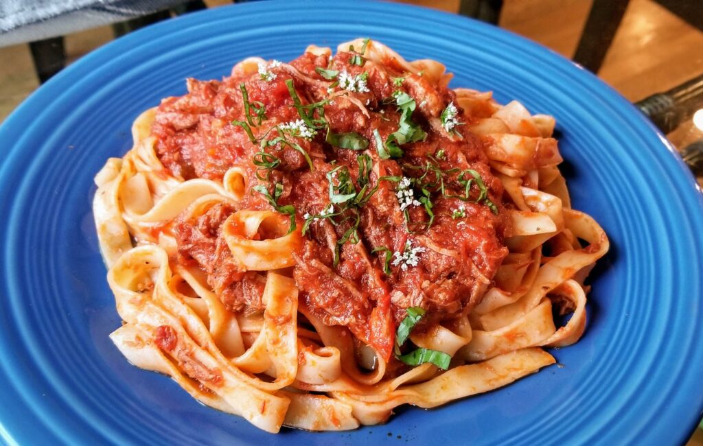 Tagliatelle with pork ragù