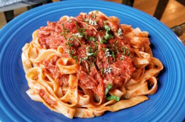 Tagliatelle with pork ragù