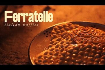 A short video about a traditional waffle made in Abruzzo called "Ferratella"
