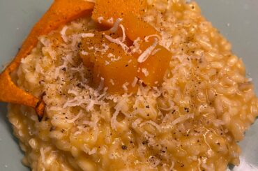 Tried my hands on making some Pumpkin risotto for dinner yesterday.