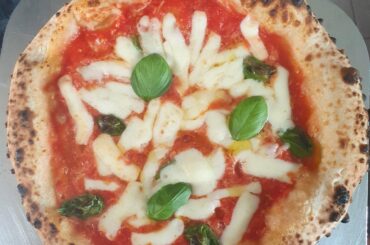 Margherita and Provola + Bresaola from leftover dough.