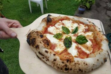 Margherita with scamorza smoked mozzarella.