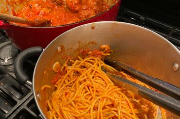 spaghetti & meatballs & pork ribs