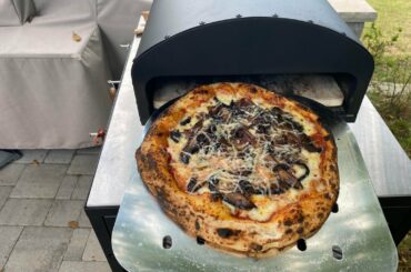 Today's Pizza - Mushroom and Caramelized Red Onions