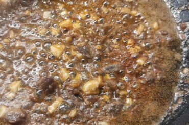 pasta alla puttanesca (the most important part is to melt the anchovies in olive oil)