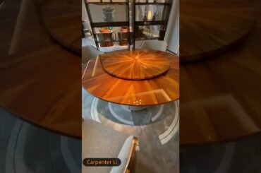 Luxury Dining Room sets of Ebony wood table top in Italy original design of Furniture Maker #table