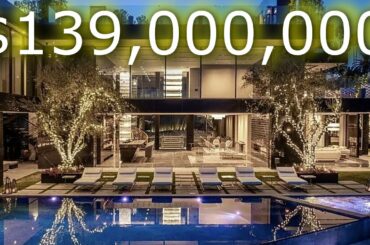 Tour Inside a SUPER UNIQUE $139,000,000 High-End Luxury MEGA MANSION in Los Angeles California!