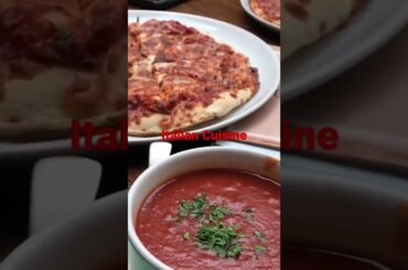 Italian cuisine to the rescue of both species, Pizza for foodies and Tomato Soup for weightwatchers