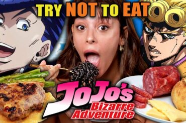 Try Not To Eat - Jojo's Bizarre Adventure (Strawberry Cake, Lamb With Apple Relish, Katsu Sandwich)