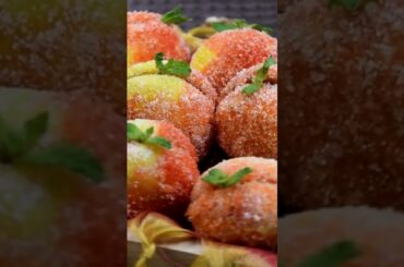 Italian Peach Cookies (Pesche Dolci) Christmas Cookies FULL RECIPE  LINK IN DESCRIPTION BOX #shorts