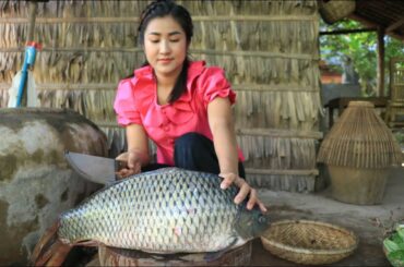 Countryside Life TV: I cook 2 recipes with a big fish / Harvest vegetable around home for cooking