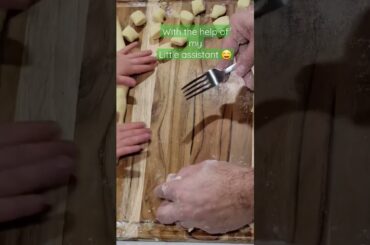 potato gnocchi recipe: preparing our Italian family lunch with my son!