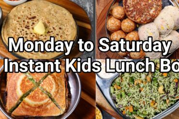 Monday 2 Saturday Kids Tiffin Box Recipes - Easy & Instant Recipes | Simple Kids Lunch Box Recipes