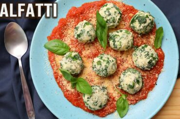 Malfatti | Cheese Spinach Dumplings | Spinach Gnocchi | Italian Cheese Dumplings | Italian Food