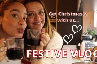 Festive Vlog| Mulled wine recipe| Italian cafe| Getting a Xmas tree| Decorating