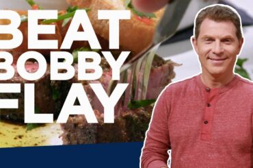 Bobby Flay Makes Italian Steak and Eggs | Beat Bobby Flay | Food Network