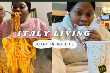 VLOGMASS / ITALY LIVING LET GO SHOPPING/COOKING MOUTH WATERING JOLLOF PASTA