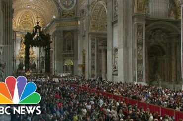 Pope Francis Holds Christmas Eve Midnight Mass From The Vatican