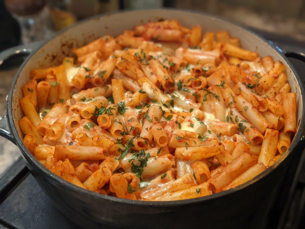 Ziti Al Forno! My ultimate comfort food.