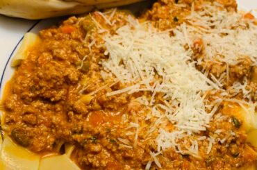 Bolognese. Modified Kenji version.