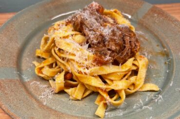 Ragù with homemade semolina tagliatelle