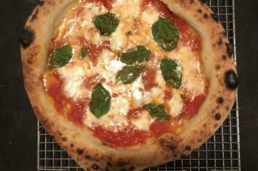 Little Margherita pizza I made in my breville oven!