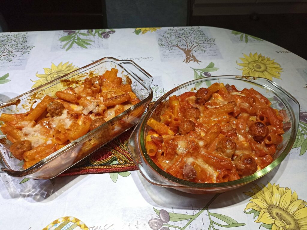 Pasta al forno Calabrese (pasta china)