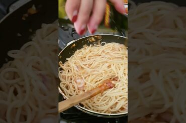 1 Minute Spaghetti | Pasta recipes | Mushroom Garlic Spaghetti Pasta | Easy Spaghetti Recipe