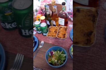 Dinner is served. Italian food for Christmas in Japan. #japan #shorts